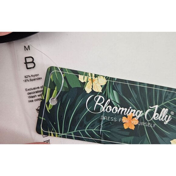 Blooming Jelly Womens Two Piece Bikini Set Tummy Control High Waisted Size Med - Picture 12 of 12